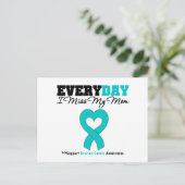 Carte Postale Cancer de l'ovaire Chaque jour, ma mère me manque (Debout devant)