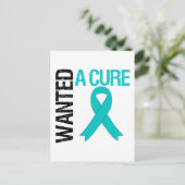 Carte Postale Cancer de l'ovaire Recherché un traitement (Debout devant)