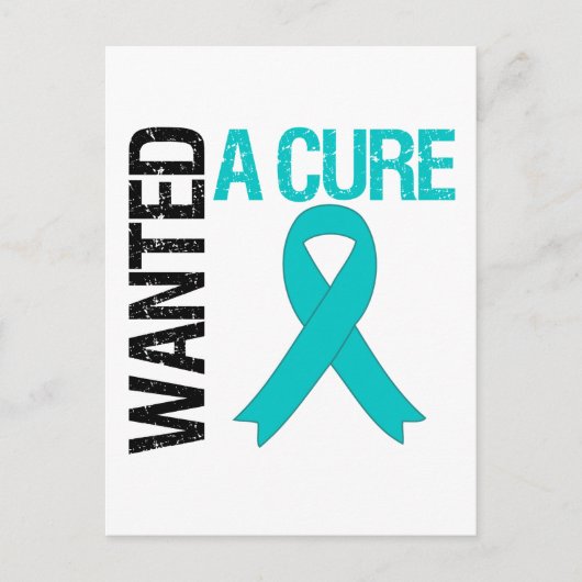 Carte Postale Cancer de l'ovaire Recherché un traitement (Devant)