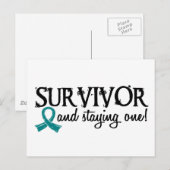 Carte Postale Cancer de l'ovaire Survivant 18 (Devant / Derrière)