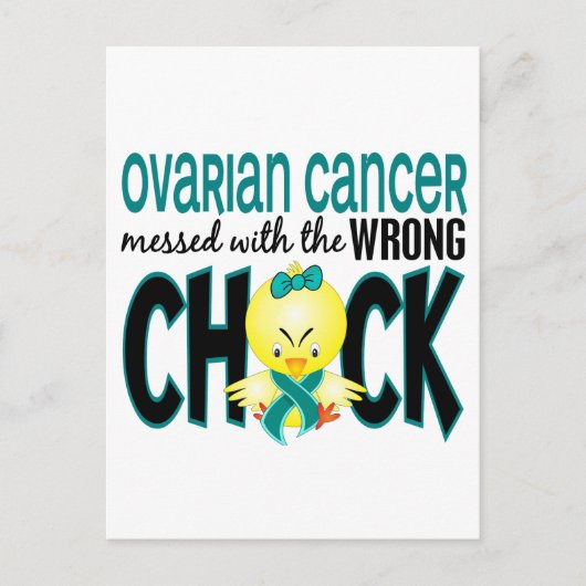 Carte Postale Cancer De L'Ovarien Malmené Par Le Mauvais Pouce (Devant)