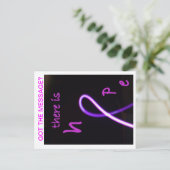 Carte postale CANCER DU SEIN (Debout devant)