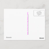 Carte postale CANCER DU SEIN (Dos)