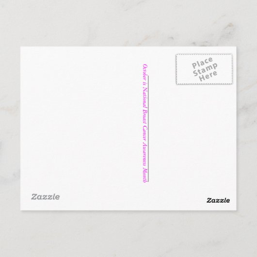 Carte postale CANCER DU SEIN (Dos)