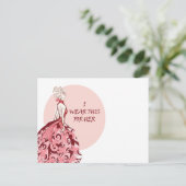 Carte Postale cancer du sein (Debout devant)