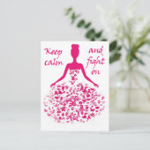 Carte Postale cancer du sein (Debout devant)