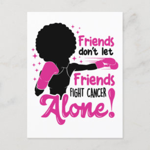 Carte Postale Cancer du sein femme noire guerrière mélanine surv