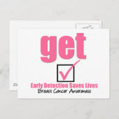 Carte Postale Cancer du sein - Vérifier v1 (Devant / Derrière)