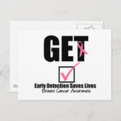 Carte Postale Cancer du sein - Vérifier v2 (Devant / Derrière)