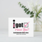 Carte Postale Cancer du sein - Vérifier v5 (Debout devant)