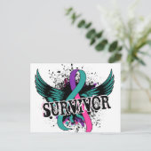 Carte Postale Cancer du thyroïde Survivant 16 (Debout devant)