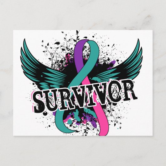 Carte Postale Cancer du thyroïde Survivant 16 (Devant)