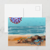 Carte Postale Cancer fights the virus (Devant / Derrière)