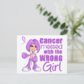 Carte Postale Cancer Général Messagé Avec Une Fille Mauvaise (Debout devant)