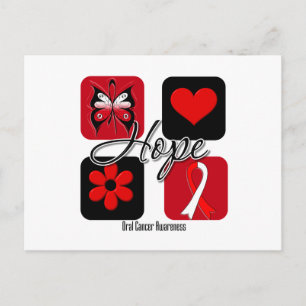 Carte Postale Cancer oral Espoir Amour Inspirer la sensibilisati