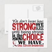 Carte Postale Cancer Oral : Nous sommes forts (Devant / Derrière)