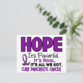 Carte Postale Cancer pancréatique HOPE 1 (Debout devant)