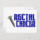 Carte Postale Cancer rectal de la vis 2 (Devant / Derrière)