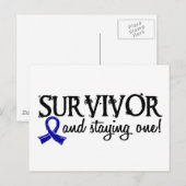 Carte Postale Cancer rectal Survivant 18 (Devant / Derrière)