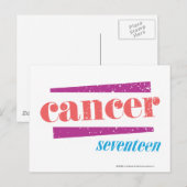 Carte Postale Cancer rose (Devant / Derrière)