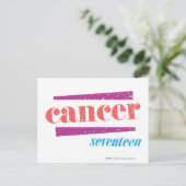 Carte Postale Cancer rose (Debout devant)