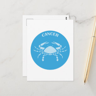 Carte Postale Cancer, signe zodiaque, Horoscope, Astrologie