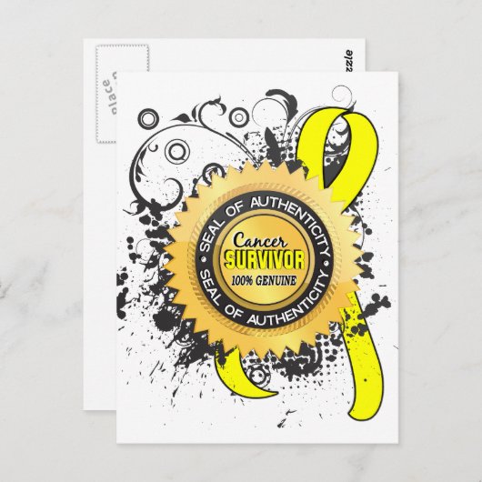 Carte Postale Cancer Survivor 23 Sarcoma (Devant / Derrière)