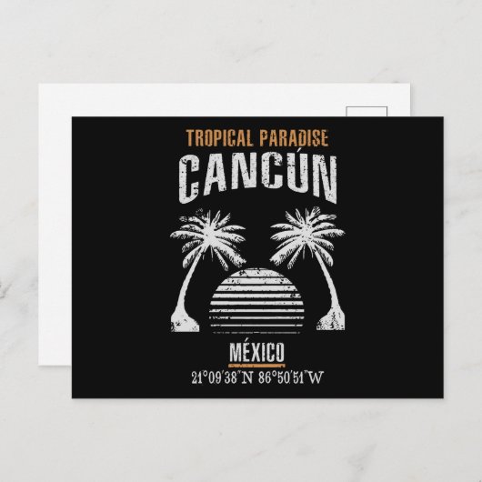 Carte Postale Cancún (Devant / Derrière)