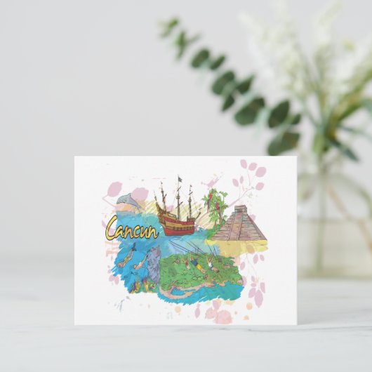Carte Postale Cancun (Debout devant)