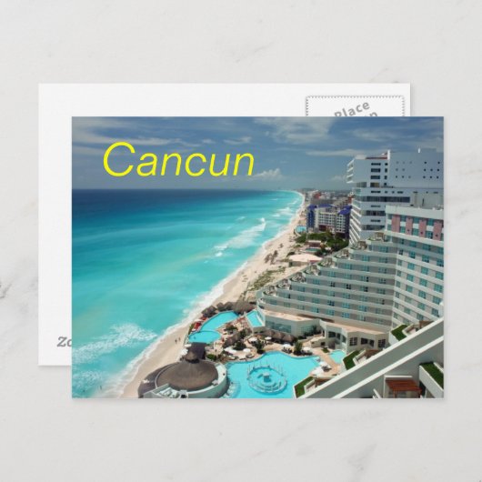 Carte postale Cancun (Devant / Derrière)