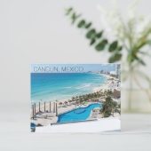 Carte Postale Cancun Beach Resort Mexico Vacances (Debout devant)