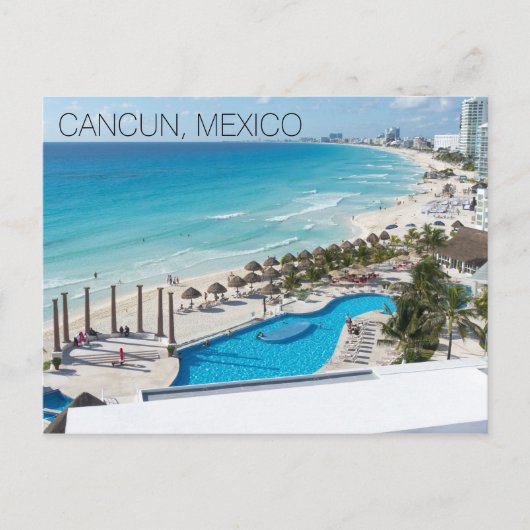Carte Postale Cancun Beach Resort Mexico Vacances (Devant)