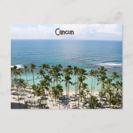 Carte postale Cancun Caribbean Ocean Vacances (Devant)