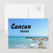 Carte Postale Cancun Mexico Beach Resort Eau limpide (Devant / Derrière)
