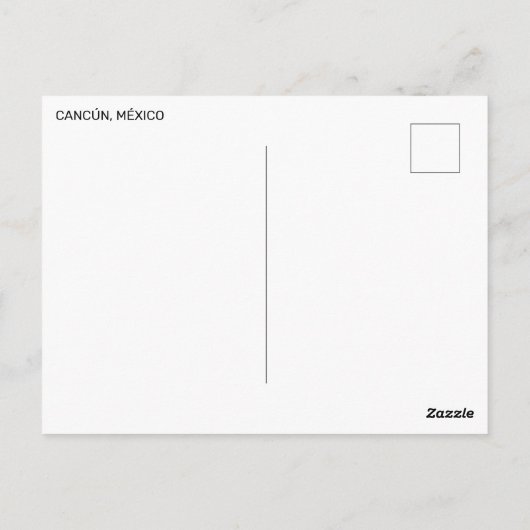 Carte Postale Cancún, Mexique (Dos)
