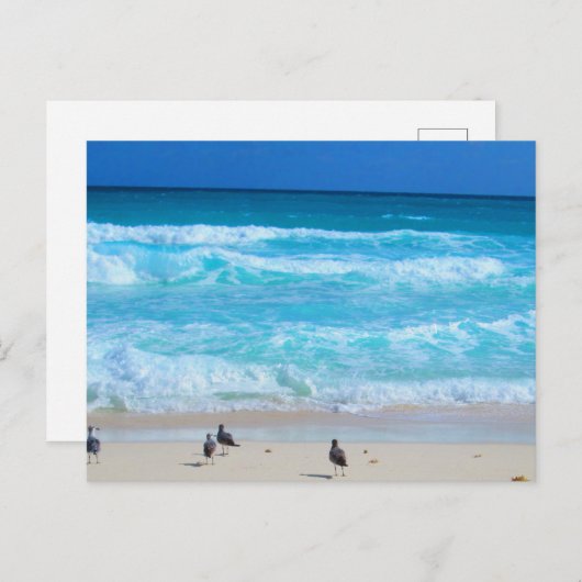 CARTE POSTALE CANCUN OCÉAN #2 (Devant / Derrière)