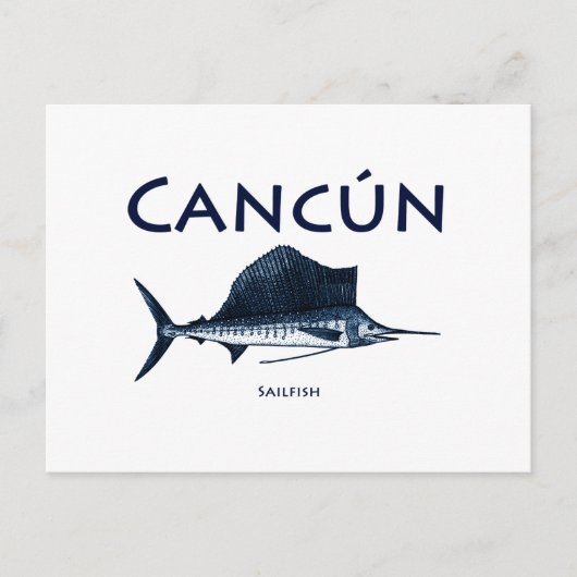 Carte Postale Cancun Sailfish (Devant)