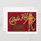 Carte Postale Cande Kid Pear Crate Label Medford, OU (Devant / Derrière)