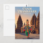 Carte Postale Candi Prambanan Indonésie (Devant / Derrière)