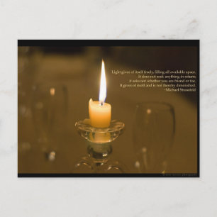 Carte Postale Candlelight Post Card