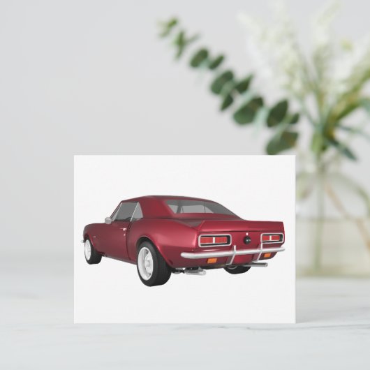 Carte Postale Candy Apple Camaro SS : Modèle 3D : (Debout devant)