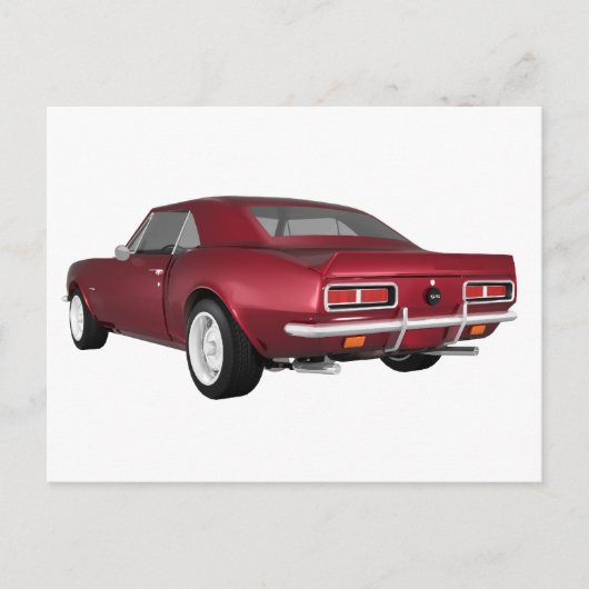Carte Postale Candy Apple Camaro SS : Modèle 3D : (Devant)