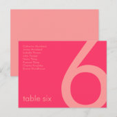 Carte Postale Candy Colours Rose Invité Siège (Devant / Derrière)