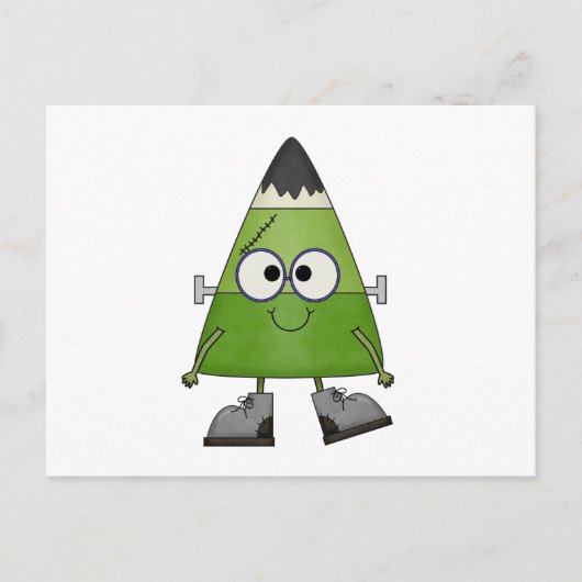 Carte Postale Candy Corn Frankenstein Halloween (Devant)