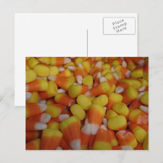 Carte Postale Candy Corn traditionnel (Devant / Derrière)