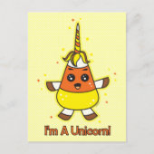 Carte Postale Candy Corn Unicorn (Devant)