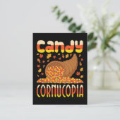 Carte Postale Candy Cornucopia Candy Corn Halloween (Debout devant)