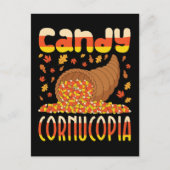 Carte Postale Candy Cornucopia Candy Corn Halloween (Devant)
