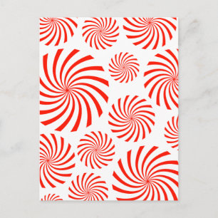 Carte Postale Candy Spiral Peppermenthe Conception