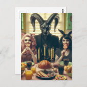 Carte Postale Candy Supper vintage Occult Baphomet (Devant / Derrière)